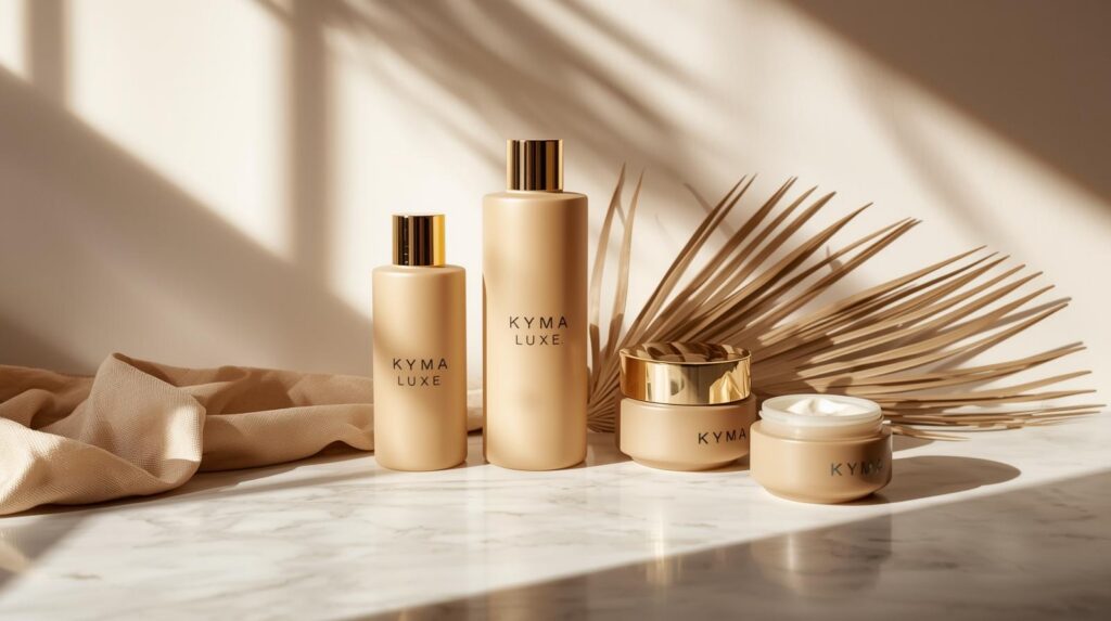 Kyma Luxe haarverzorgingsproducten – premium krullenverzorging in elegante verpakking